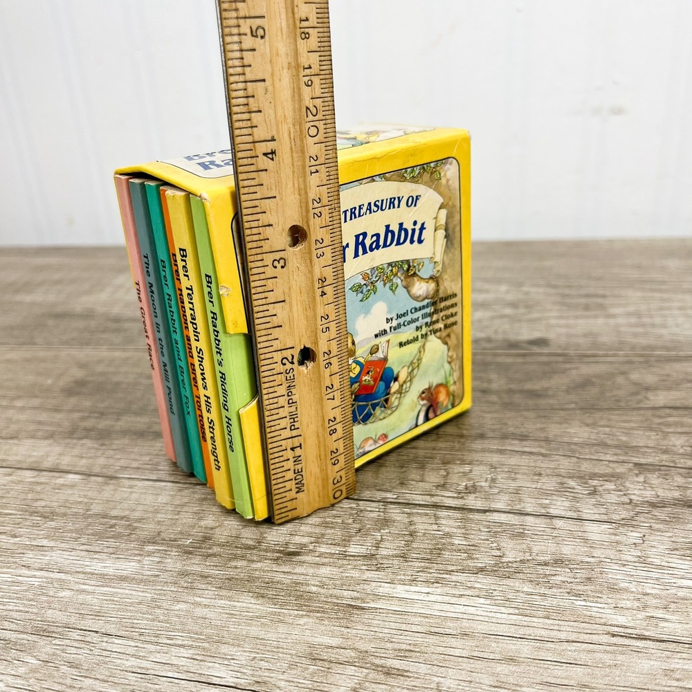 Little Treasury of Brer Rabbit 6 Board Book Set 1988 Chatham River Press Vintage - Picture 12 of 13